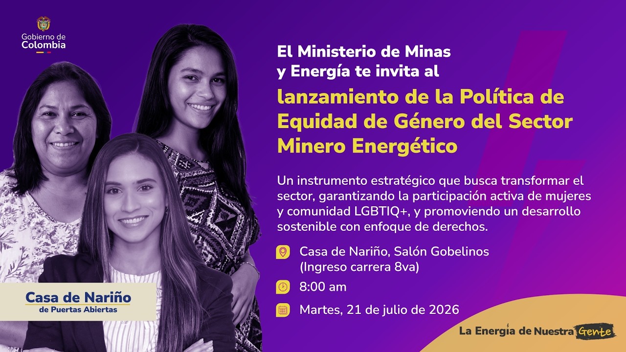 Lanzamiento de la Política de Equidad de Género del Sector Minero Energético