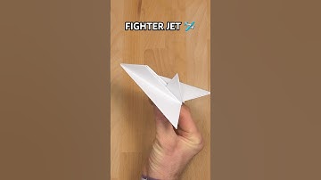 EASY ORIGAMI FIGHTER JET TUTORIAL | HOW TO MAKE A COOL PAPER PLANE STEP BY STEP
