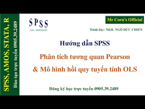 Video: Làm thế nào để bạn tính toán tương quan thời điểm sản phẩm Pearson trong SPSS?