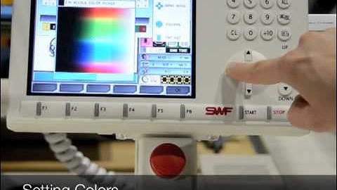 SWF Embroidery Machine Control Panel Tutorial