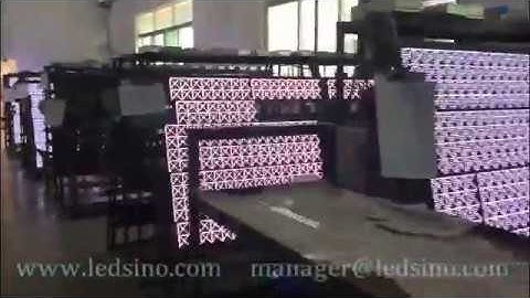 LED Screen Panels Aging Test In The Production Workshop
