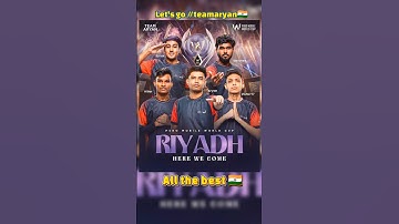 Team Aryan Goes to Riyadh 🇸🇦 | PUBG Mobile World Cup 2025 🔥#pmwc2025 #pubgmobile #bgmi #pmwc #shorts