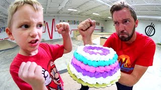 FATHER SON CAKE-ATHLON! (Obstacle Course! )