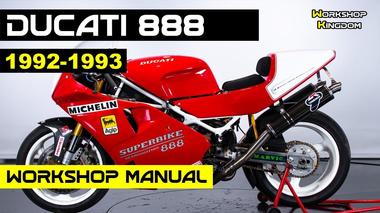 DUCATI 888 (1992-1993) Workshop Service Repair Manual - English - PDF Download