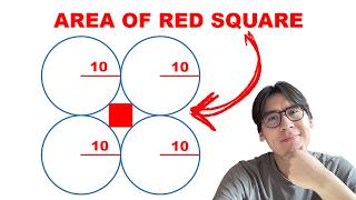 Only 1% Can Find the Area (4 Circles Puzzle)