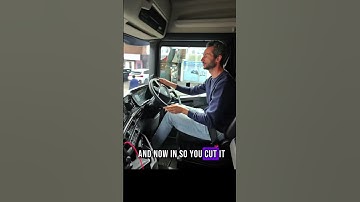 Turning left on a mini roundabout in an HGV isn’t as easy as it looks. ⬅️🔄✌️ #hgvlicenceuk #hgvtest