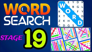 WORD SEARCH Stage 19 Level 145 146 147 148 149 150 151 152 153
