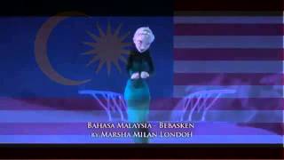 Let it go Frozen Multilanguage in 42 languages and with flags