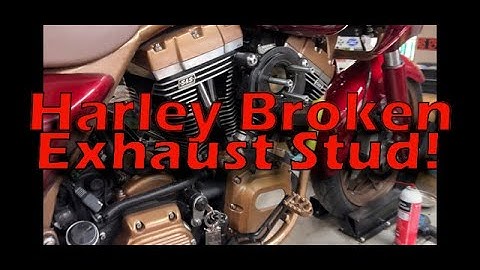 Harley Davidson Broken Exhaust Stud!