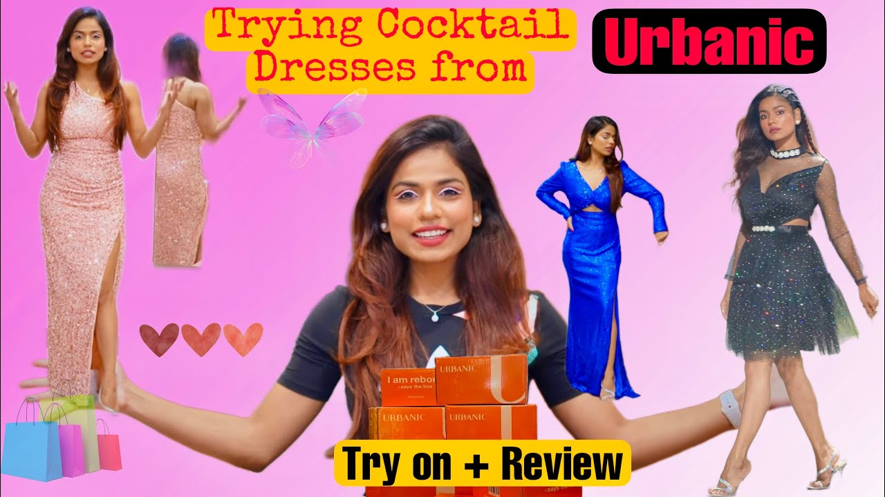Trying on Cocktail Dresses from Urbanic - 02 👗|| Rugees Vini💕