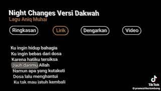 Download lagu Night Changes Versi Dakwah