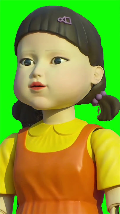 Squid Game Doll Sound Greenlight Redlight Greenscreen #squidgame #netflix #squidgamesound