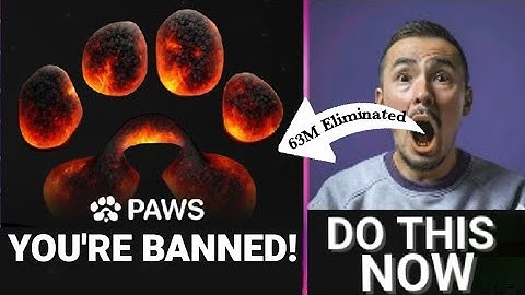 PAWS ACCOUNTS CURRENTLY BEING BANNED || DO THIS TO AVOID BAN