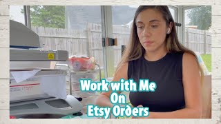 ETSY SHOP VLOG! | Running My Etsy Shop | Etsy Orders August 2022 | Work Motivation