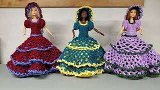 Barbie Dress Toilet Paper Cover P2|Easy Crochet Barbie Dress Toilet Paper Cover|Crochet Barbie Dress