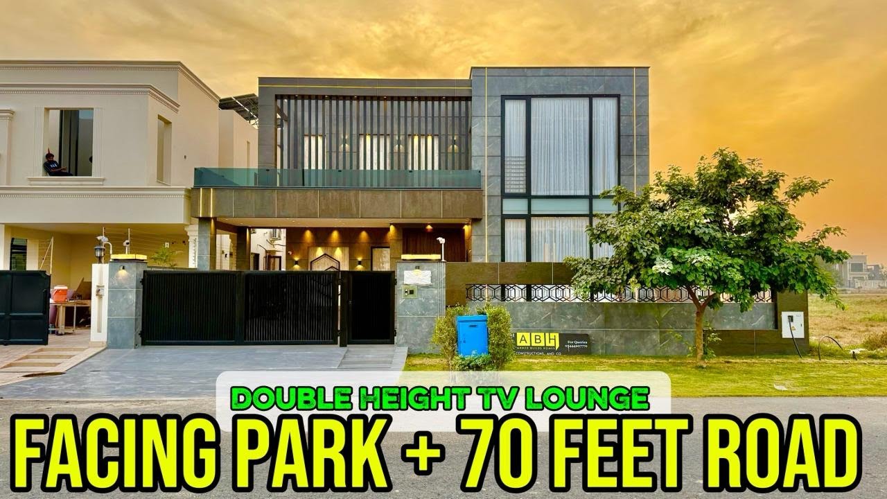 9.10 Crore | Ultra Luxury 1 Kanal Modern House 🏡 | Park Facing 70ft Road | DHA Phase 7 Lahore