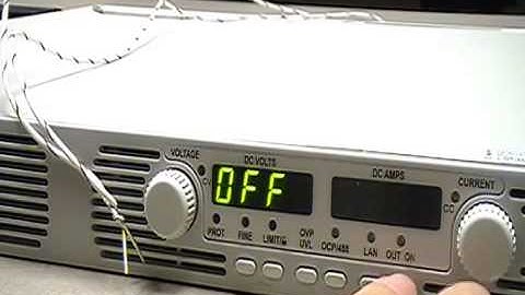 Keysight N5700 Emergency Stop Switch Using Enable - Disable Feature