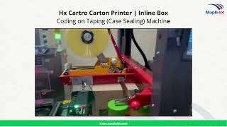 Hx Cartro Carton Printer | Inline Box Coding on Taping (Case Sealing) Machine