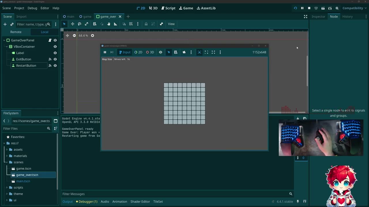 Animating Mines and Adding Sound Effects: Godot Game Dev Progress - Episode 25
