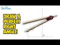 Draw a Perfect Right Angle | Perpendicular | The Art of Geometry