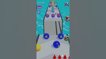 Ball Run Gameplay Walkthrough Level 93 #shorts #gaming #ytshorts