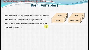 Học lập trình C# cơ bản   Tìm hiểu về Biến Variables