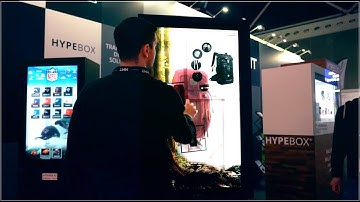 MMT HYPEBOX® Stele 49" Transparent Touch Display at ISE 2019 Amsterdam