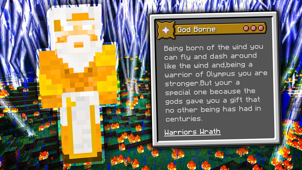 Minecraft Origins Mod God Borne Custom Origin Youtube