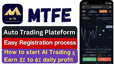 MTFE Copy trading Platform || How to register through Email and Start Ai smart transection