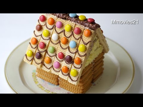 Candy House 市販のお菓子を使ってお菓子の家 Youtube