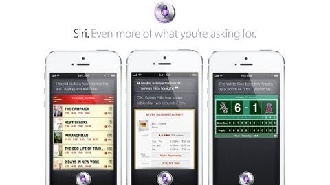 Demo of Siri on the iPhone 5