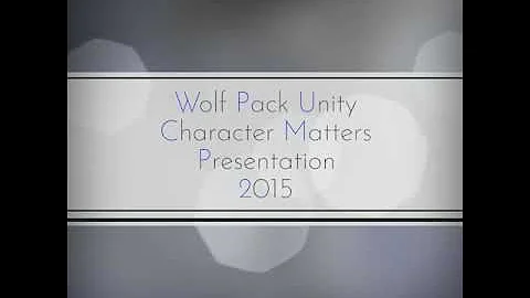 Wolf Pack Unity Character Matters 2015