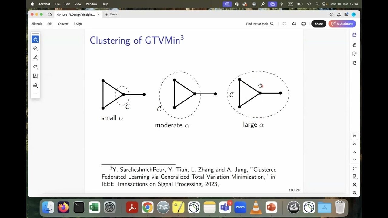 Cluster Structure of Solutions in GTVmin: Local Models in Federated Learning