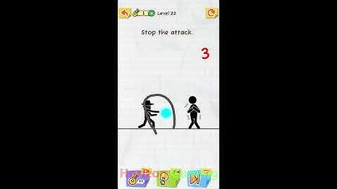 Draw 2 Save: Stickman Puzzle LEVEL 22 - Stop the attack - Gameplay Walkthrough Android IOS