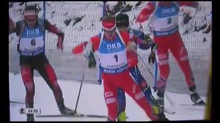 Simon Eder gewinnt Ruhpolding Biathlon, 12,5km Verfolgung (Pursuit)