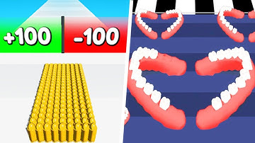 Teeth Run x Bullet Army Run  - 55⭐Gameplay Walkthrough Android (Freeplay)