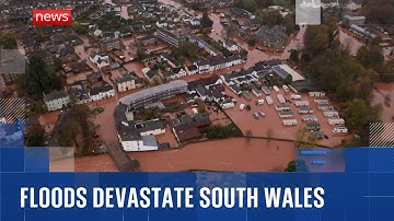 Clean up begins in village hit by Storm Claudia floods