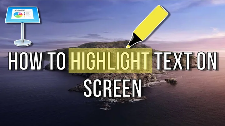 How To Highlight Text on Screen | Apple Keynote Tutorial