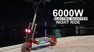 NIGHT RIDE ON ANGWATT T1 ELECTRIC SCOOTER
