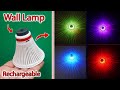 How To Make Wall Decoration Lamp Using Old Bulb | Mini Rechargeable Wall Lamp| Wall Decoration Light