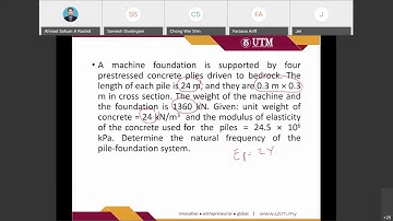 Machine Foundation on Piles