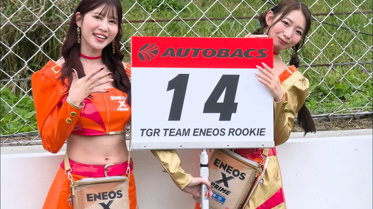 Urara, Haruka Natsumi, Yurie Seno, Jun ENEOS Rookie racing /AISIN