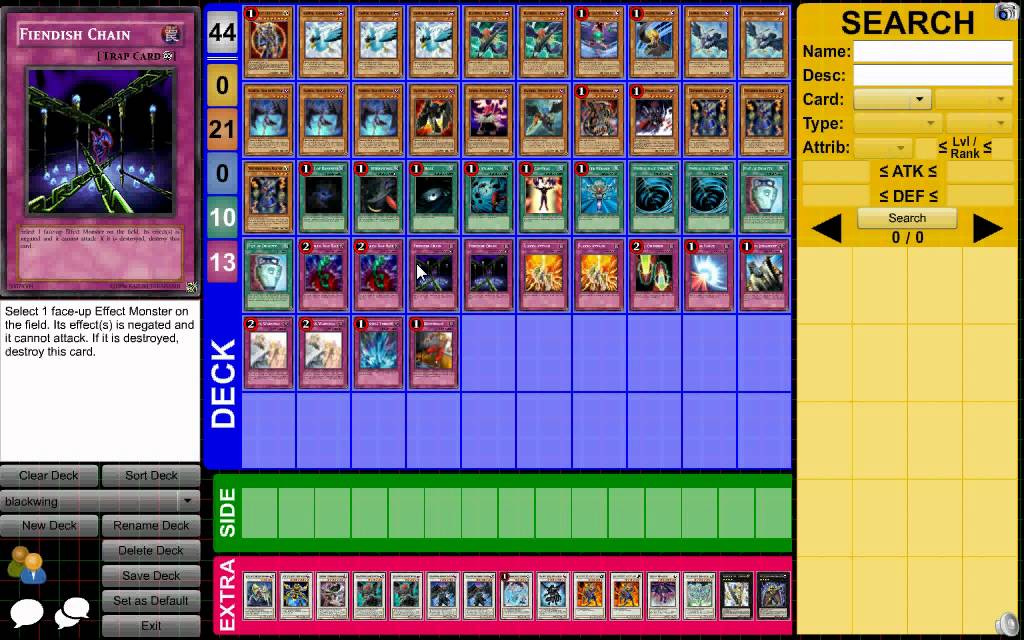 yugioh blackwing deck 2011 Complete Custom for Yu-Gi-Oh! 5D's Blackwing - Sirocco the Dawn