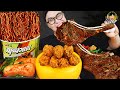 ASMR MUKBANG 직접 만든 양념 치킨먹방! 스테이크 짜파게티 레시피 &amp; 먹방 FRIED CHICKEN AND BLACK BEAN NOODLES EATING SOUND!