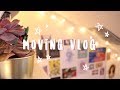 moving vlog + room tour // student house