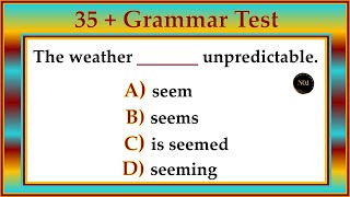 35 + Grammar Quiz | English Mixed Test | English All Tenses Mixed Quiz | No.1 Quality English