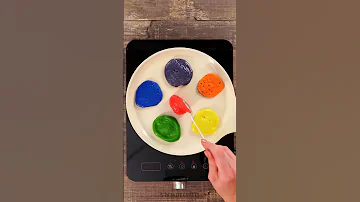 HOW TO MAKE TASTY RAINBOW PANCAKES FOR BREAKFAST ‎️‍🌈🥞 #Shorts