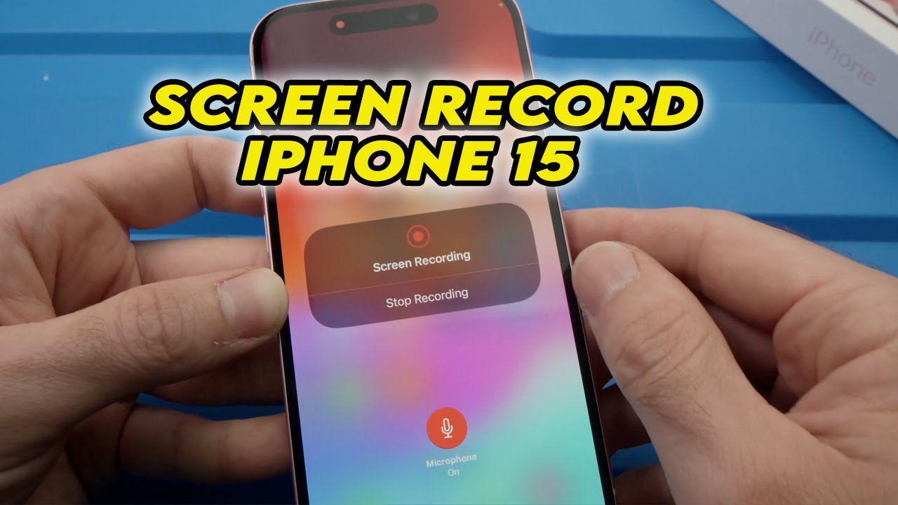 iPhone 15/ Pro / Plus: How to Screen Record With Mic Audio