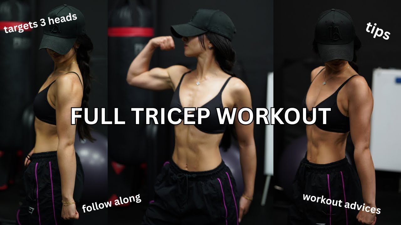 the best full tricep workout | targets all parts, gym follow along