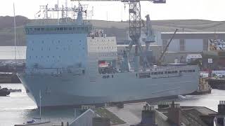 The drama of a flotilla of tug boats easing a big ship out of the confines of Falmouth Dock 25.10.20 by Andy Bennett 138 views 3 years ago 5 minutes, 48 seconds